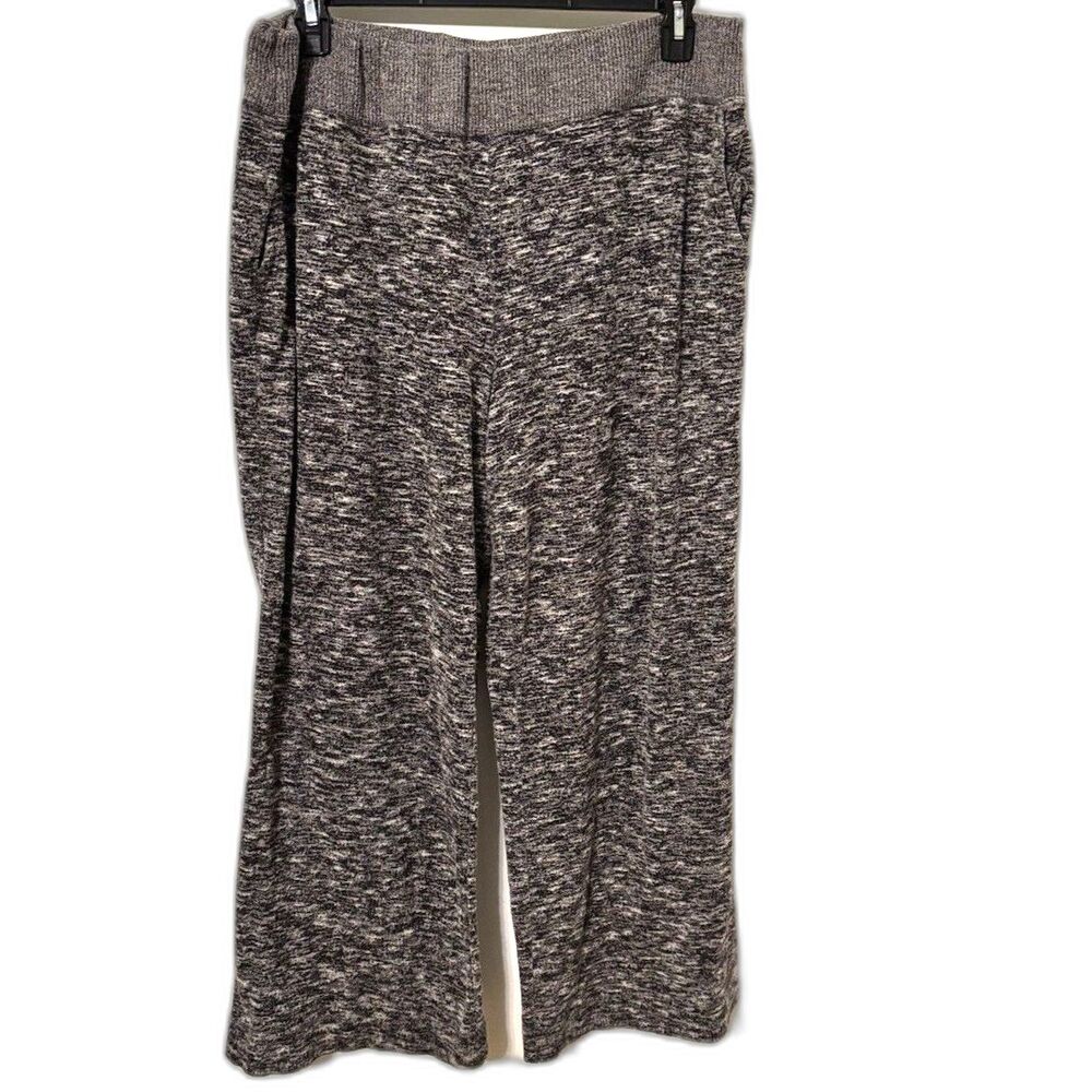 Knox Rose Gray Marled Knit Pants Women’s XXL Wide Leg Stretch Cozy Lounge